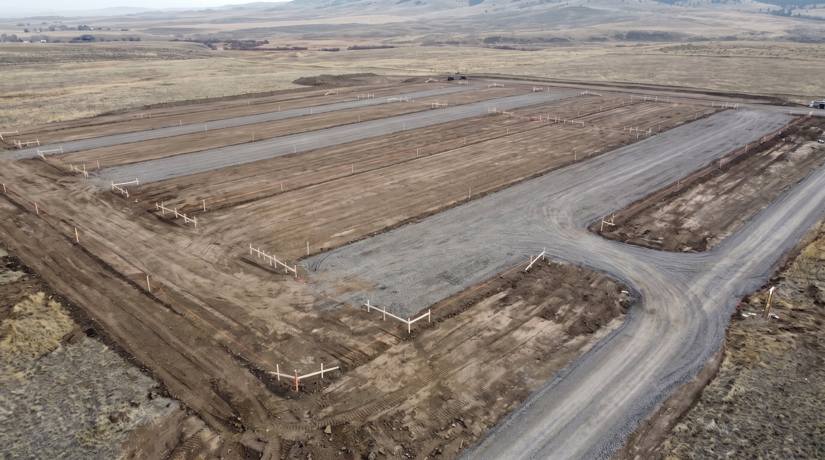 Stage 01, a surveyed site for the base