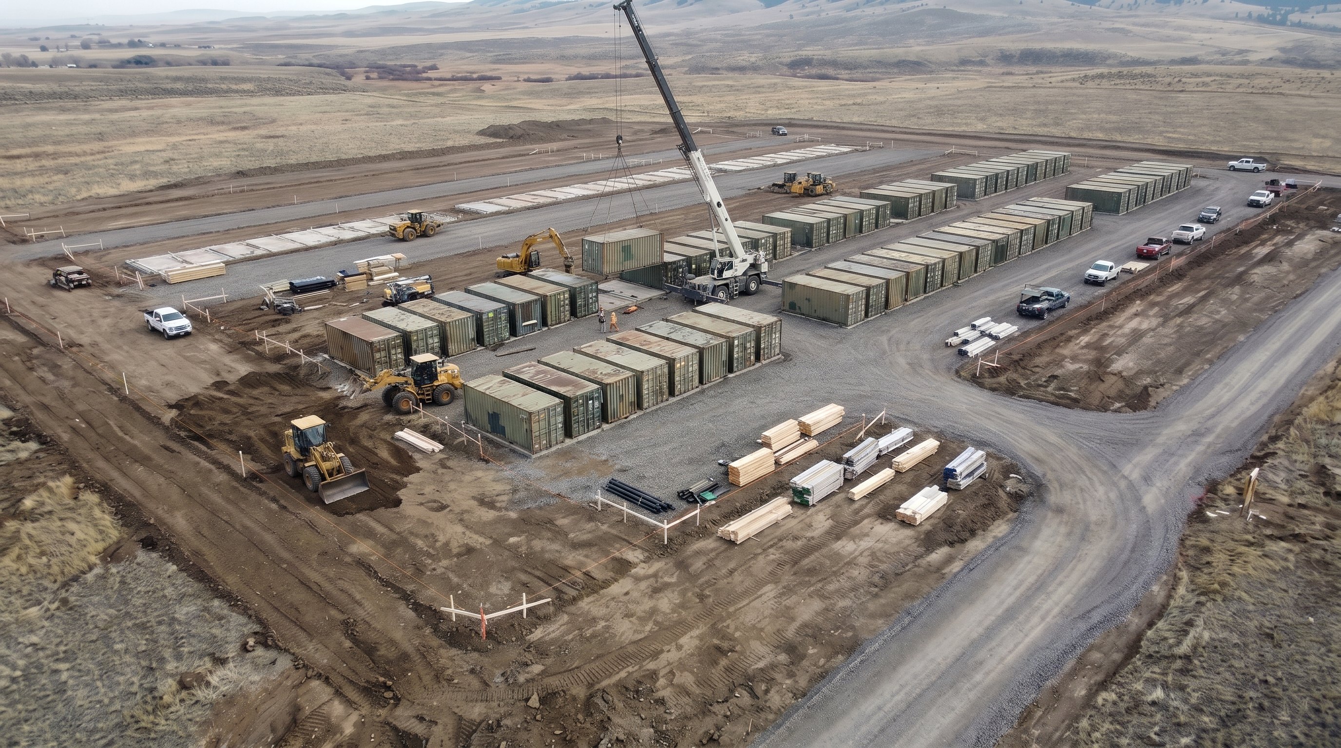 Stage 02, a modular base under construction