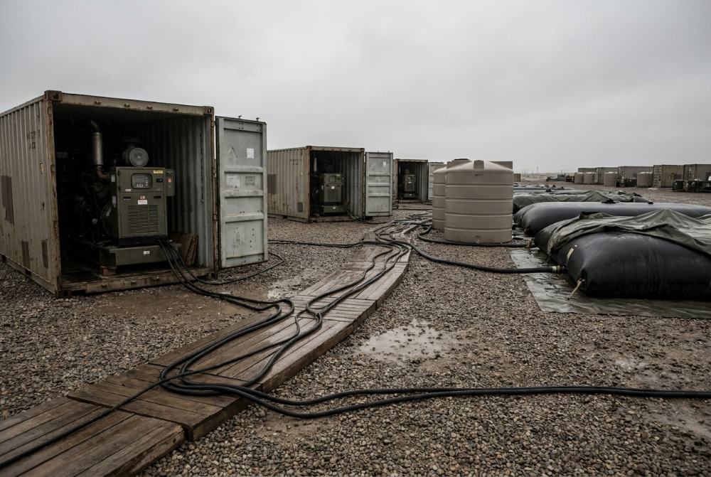 Utilities and energy, generators and tanks